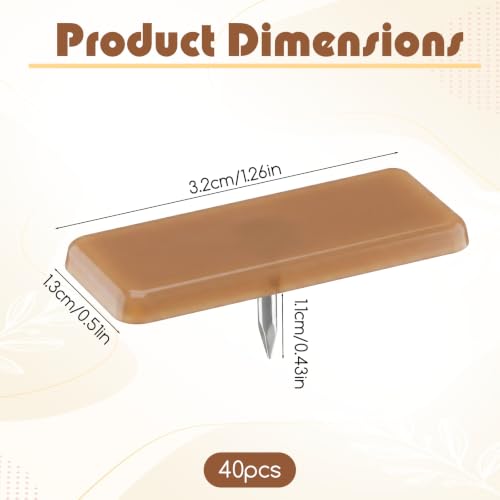 40 PCS Tack-in Drawer Glides, Nail-On Drawer Guides, 1.26×0.51in Dresser Drawers Slides Drawers Bottom Replacement Board Making Slide Smoothly