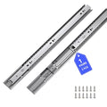 LONTAN 1 Pair Soft Close Drawer Slides 12 Inch Heavy Duty Cabinet Rails - color: Silver-Soft Close, size: 12 Inch - Drawer Slide