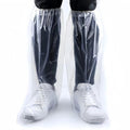 16 PCS Shoe Covers Disposable Non Slip,Thickened Waterproof Shoes Covers,19 inch Tall,Long Plastic Waterproof Shoes and Boots for Rain Covers Thicken Shoe Protector for Men and Women (8 Pairs,Clear) - color: Clear
