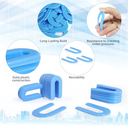 U Shaped Tile Spacers 1/16 Inch, 500Pcs Plastic Shims for Floor - color: Blue, size: 1/16x500pc
