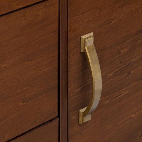 10 Pack Antique Brass Cabinet Pulls 3.75 Inch Kitchen Cabinet Handles - color: Antique Brass, size: 3.75 inch（96mm）, style: 10 Pack