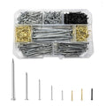 600pcs Galvanized Stell Nails, Nails Assortment Kit