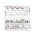260PCS Metric M2.5 Stainless Steel Phillips Flat Head Machine Screws Hex Nuts Assortment Kit - size: M2.5