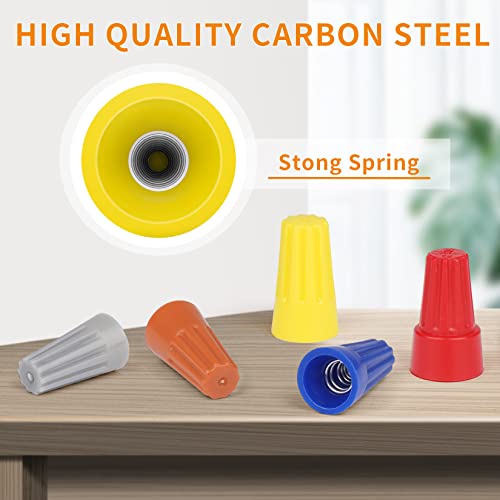 600 Pcs Yellow Wire Connectors Nuts, Electrical Wire Caps Insulated - color: Yellow-600PCS