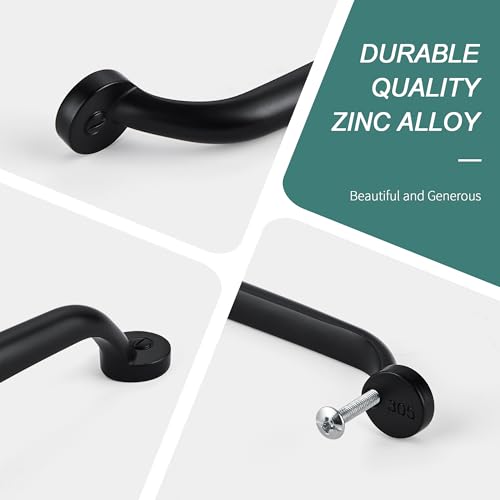 AVICCI 10 Pack Cabinet Pulls 4"/102mm Matte Black Heavy Duty Solid Cabinet Handles cabinets Dressers Kitchens Handles Bathroom cabinets Cabinet pulls - color: Matte Black, size: 4"(102mm)Hole Center-10Pcs