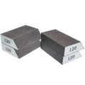 4 Pack 120 Grit Single Angle Sponge Sanding Block, Washable and Reusable Sanderpaper Hand Sanding Sponge for Wood Drywall Metal Home Sanding - style: 120 Grit