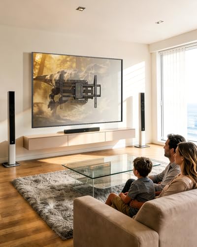 USX MOUNT Full Motion TV Wall Mount for Large TVs 42-97 Inch up to 150 lbs - size: For 42" to 97" TVs