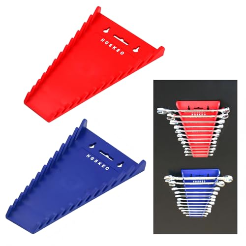 Magnetic Wrench Organizer (2-Pack, Red & Blue) - color: Red & Blue (2PC)