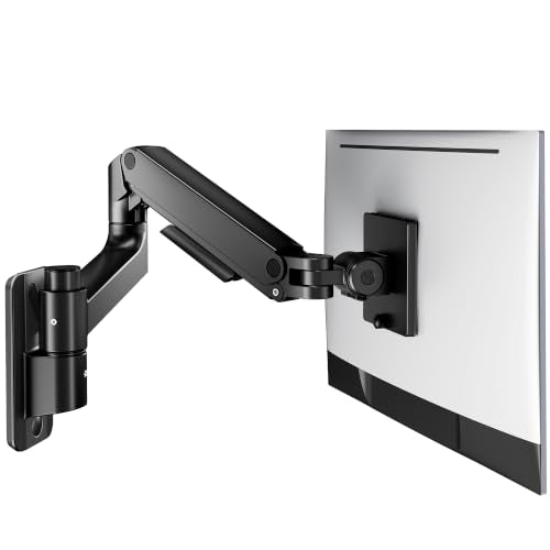 Single Wall Mount Monitor Arm for 17-49" Ultrawide Screens - size: Single