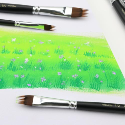 Grainer Brush Set, Texture Paint Brushes for Acrylic, Watercolor & Oil