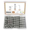 30 Sets M5 x 10mm Stainless Steel Furniture Joint Connector Bolts - size: M5X10-30 Sets