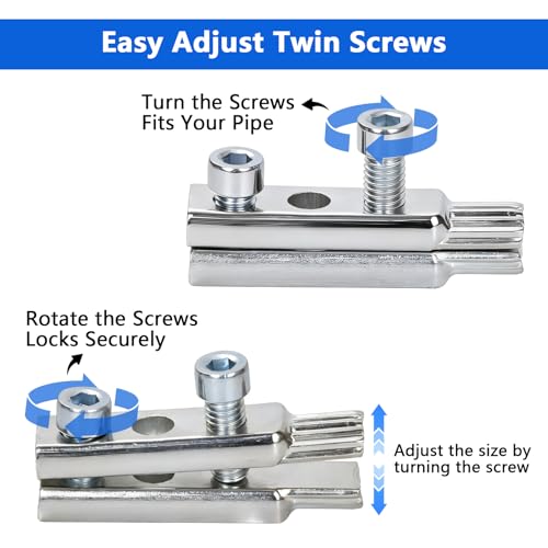 Basin Wrench & Broken Pipe Extractor Tool Set, Plumber Tool for Tight Space