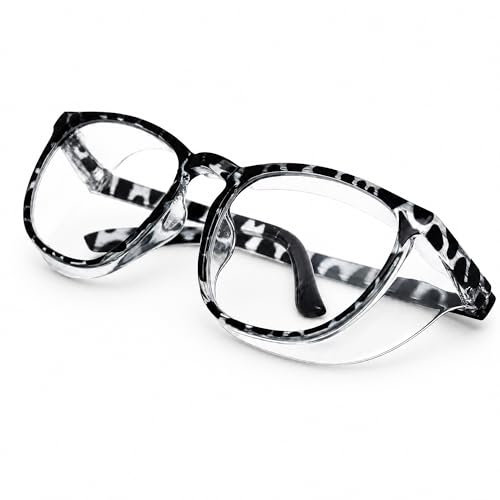 MORK&SUKY Safety Glasses, Stylish Goggles With No Fog Lense, Alternatives To Regular Protective Eyewear For Lab and Nursing. - color: Tortoise