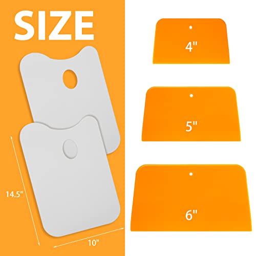 Minatee 2 Pcs 14.5 x 10 Inch Plastic Body Filler Mixing Board - size: 14.5 x 10 Inch