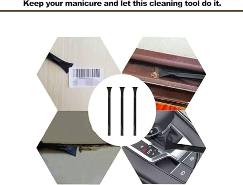 Tpyx Scraper Small Plastic Scraper Tool, Multi-Purpose Scraper Non-Scratch Cleaning Tool, Used in Narrow Spaces and Gaps, Perfect for Removing Oil Stains, Labels, Food, Dirt, Paint, Etc. (6pcs) - color: 6 Identical Scrapers