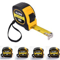 Tape Measure 16 ft, Easy Read Measuring Tape with Fractions 1/8, Retractable 16-Foot by 3/4-Inch Blade with Durable Coating & Impact-Resistant Case for Contractors & DIY - 5 PCS - size: 16 Ft