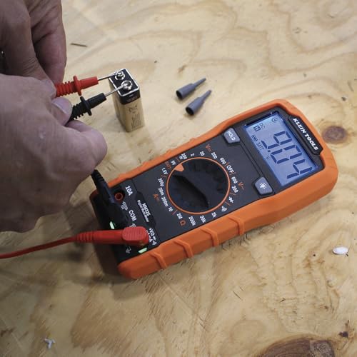 Klein Tools MM325 Multimeter, Digital Manual-Ranging 600V AC/DC Voltage Tester, Tests Batteries, Current, Resistance, Diodes, and Continuity - size: Manual-Ranging