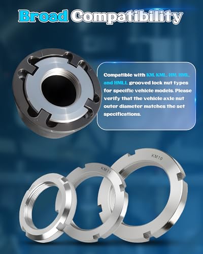 13PCS Heavy Duty Grooved Lock Nut Sockets with 1/2'' KM0-KM12