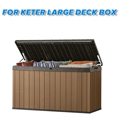 2Pcs Keter Hinge Replacement for Keter Deck Box, Replacement Parts for Keter Storage Cabinet (Screws Not Included)