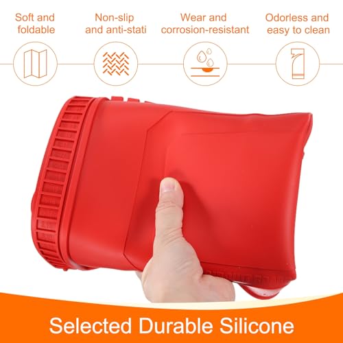HARFINGTON Soldering Mat 21.7"x15" Silicone Magnetic Soldering Repair Mat Heat Resistant Electronics Work Mat for BGA Soldering Gun Iron Workbench CellPhone Computer Electronics Repair, Red