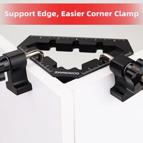 GOINGMAKE Corner Clamps for Woodworking Tools 45 and 90 Degree Clamps Aluminum Alloy Positioning Squares Right Angle Clamps Clamping Squares for Picture Frame Box Cabinets Drawers
