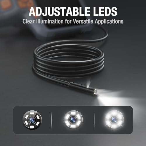 Teslong Dual Lens 3.3FT Endoscope Camera for Drain & Plumbing Inspection - size: 3.3FT