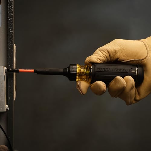 Klein Tools 32315HD 15-in-1 Multi-Bit Ratcheting Screwdriver, Impact-Rated, 7 Double-Ended ProFlex Torsion Zone Tips, 1/4-Inch Nut Driver, 8-Piece - size: 15-in-1 Driver