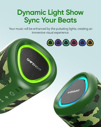 Portable Bluetooth Speaker Beach Essentials: IPX5 Waterproof for Outdoor - color: Camo