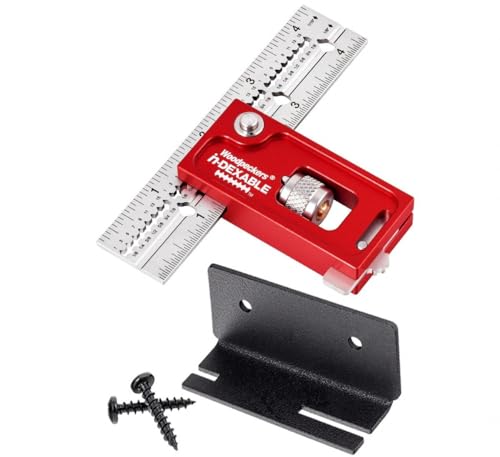 Woodpeckers inDexable Square System, 4 Inch Double Square, Feature Packed Woodworking Square - color: Mini, style: Double Square