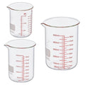 3 Piece High Borosilicate Glasss Liquid Measuring Cups, Includes 150ml(5OZ),250ml(8OZ),and 500ml(16OZ), Dishwasher, Freezer, Microwave, and Preheated Oven Safe, Essential Kitchen Tools - size: 150ml/250ml/500ml (5oz/8oz/16oz)