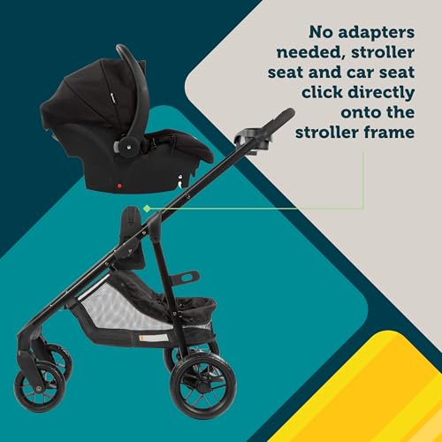Safety 1st Grow and Go Flex 8-in-1 Car Seat Stroller Combo, Baby Stroller Travel Systems for Infants 4-30 lbs, Stroller and Carseat Combo Set, Foundry - color: Foundry