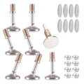 HUAYY Furniture Levelers Swivel Feet,Angle Height Adjustable(3/8-16 Nut Inserts Kits-8 Sets),Heavy Duty Leveling Legs for Table Chairs Cabinets Sofa,with High-Density Self-Adhesive Felt Pads - size: 3/8-16 Kits-8 Sets