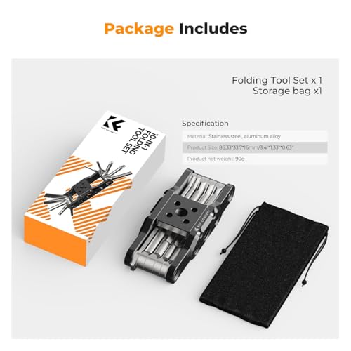 K&F CONCEPT Folding Hex Key Set with Screwdrivers