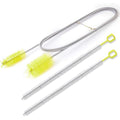 Flexible Drain Brush, 66" Extra Long Pipe Cleaners with 2 Pcs Straw Brush