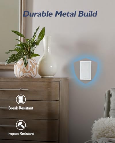 Switch Plates Outlet Covers, 2-Pack Metal Wall Plates, Off White - color: Off White, size: 1 Blank 2PK