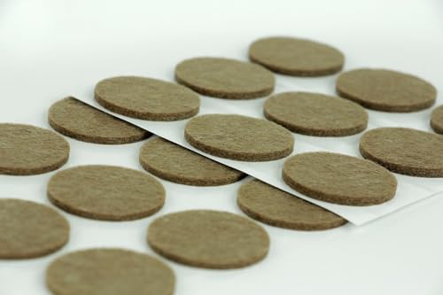 Furndiy Felt Furniture Pads for Hardwood Floors, Self-Adhesive Felt Pad for Chairs & Seat Legs, Easy Slide, Anti Scratch, Noise Stopper, Bumper & Buffer, Floor Protection - 1.3" x 18Pcs - size: 1.3" x 18Pcs