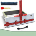 Cabinet Hardware Jig,Aluminum Alloy Cabinet Handle Template Tool-Cabinet Jig for Fast and Accurate Installation of Handles and Pulls (Red) - color: Red