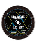 12-Inch 100-Tooth Circular Saw Blade with 1-Inch Arbor, Ultra Finish Wood Cutting, Carbide Tip, Thin Kerf, for Plywood, MDF, OSB, Laminated - size: 12", 1'' Arbor, 100T