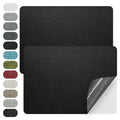 WILDREEDS 2 Pcs 8 x11 Inch Linen Repair Patches, Self-Adhesive Fabric Patch for Sofas, Couch, Furniture,Tote Bags, Car Seats (Black) - color: Black
