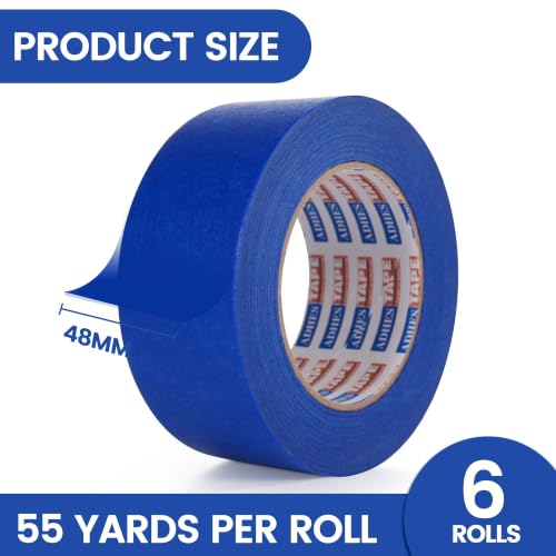 ADHES Blue Masking Tape Painter Tape 2in 14Day UV-Anti - size: 48mm x 50m