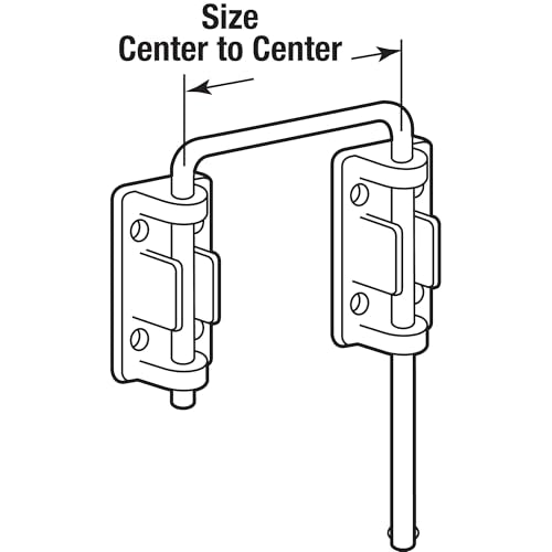 Prime-Line Patio Sliding Door Loop Lock, Child Safety & Security, Chrome - size: 2-1/8 in.