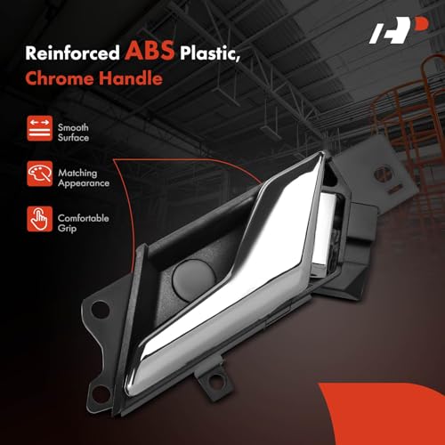 A-Premium Front or Rear Passenger Side Interior Door Handle | Compatible with Chevrolet Captiva Sport 2012-2015 & Saturn Vue 2008-2010, Chrome, Replace# 96861999, 96660864, 20983661 - style: Front or Rear Right