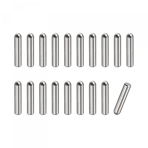 uxcell 2.8x8mm Dowel Pins, 50pcs 304 Stainless Steel Round Head Flat Chamfered End Dowel Pin Bunk Bed Pins Shelf Pegs Support Shelves Fasten Elements - size: 2.8x8mm