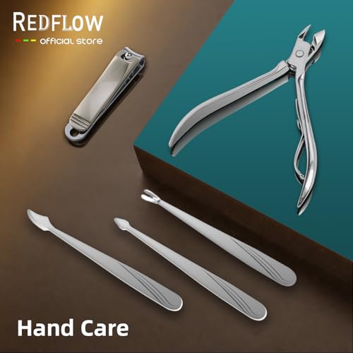Manicure Set 11 in 1 Stainless Steel Nail Clippers for Men，Manicure Kit for Women，Nail Grooming Kit，Nail Clipper Set，Personal Care Tools - color: Brown