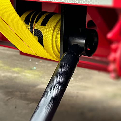 Winch Bar, 40" Combination Winch Bars with Square Head, Black & Yellow - color: Black & Yellow, size: 1 Pack