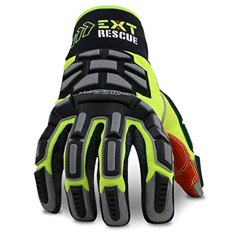HexArmor | FireFighter Extrication-Rescue Impact Safety Gloves | EXT Rescue Series - color: 4011 | Impact Resistant Exoskeleton, size: 2X-Large (Pack of 1)