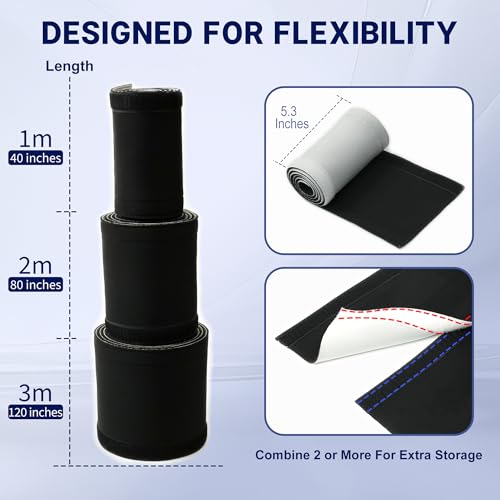 CableGeeke Cable Management Sleeve, 3.3ft (40 inch) - 1.5 inch - size: 3.3ft-1.5"