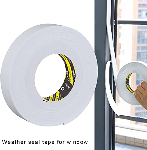 White Foam Tape Weather Stripping Sealing Sponge,1.8in x 9.84FT, - color: White, size: 1.8in x 9.84FT,