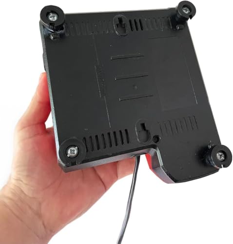Universal Charger Mount - Power Tool Charger Holder - Universal Charger Wall Mount - Battery Charger Mount - Compatible with DeWalt, Milwaukee, Makita, & More - Injection Molded ABS Plastic