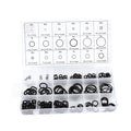 Eujgoov 225pcs Nitrile Rubber O Washer Sealing Assortment Kit 18 Sizes for Car Auto Vehicle Repair, Fittings, AC Manifold, Well Packaged in Re-sealable Plastic Case, No Pollution,